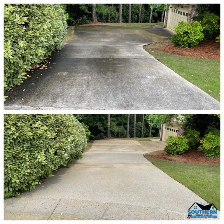 Southern Pressure Washing concrete Before and after (34)