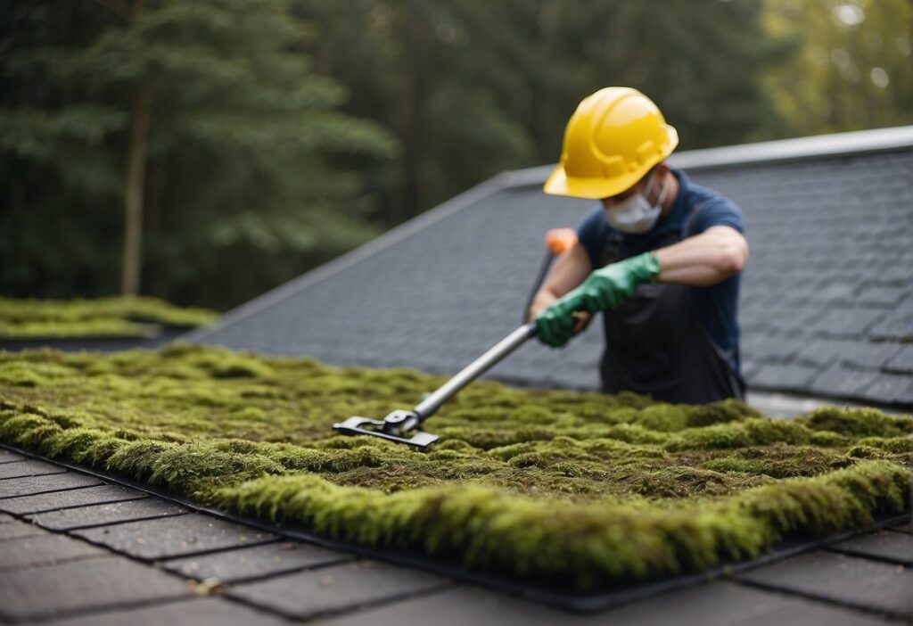 roof moss cleaning